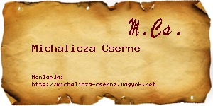 Michalicza Cserne névjegykártya